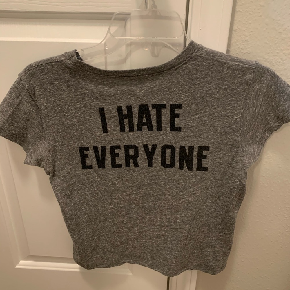John Galt Pacsun I Hate Everyone Crop Top